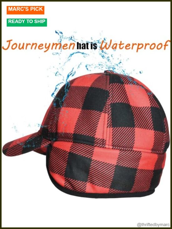 EDTREK Journeyman Waterproof Winter Hat Sherpa Lined Ear Flap Men Women
